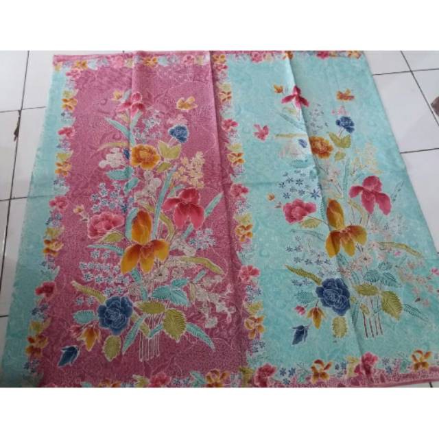 Kain Batik encim Picasso motif Buketan ( Bunga)