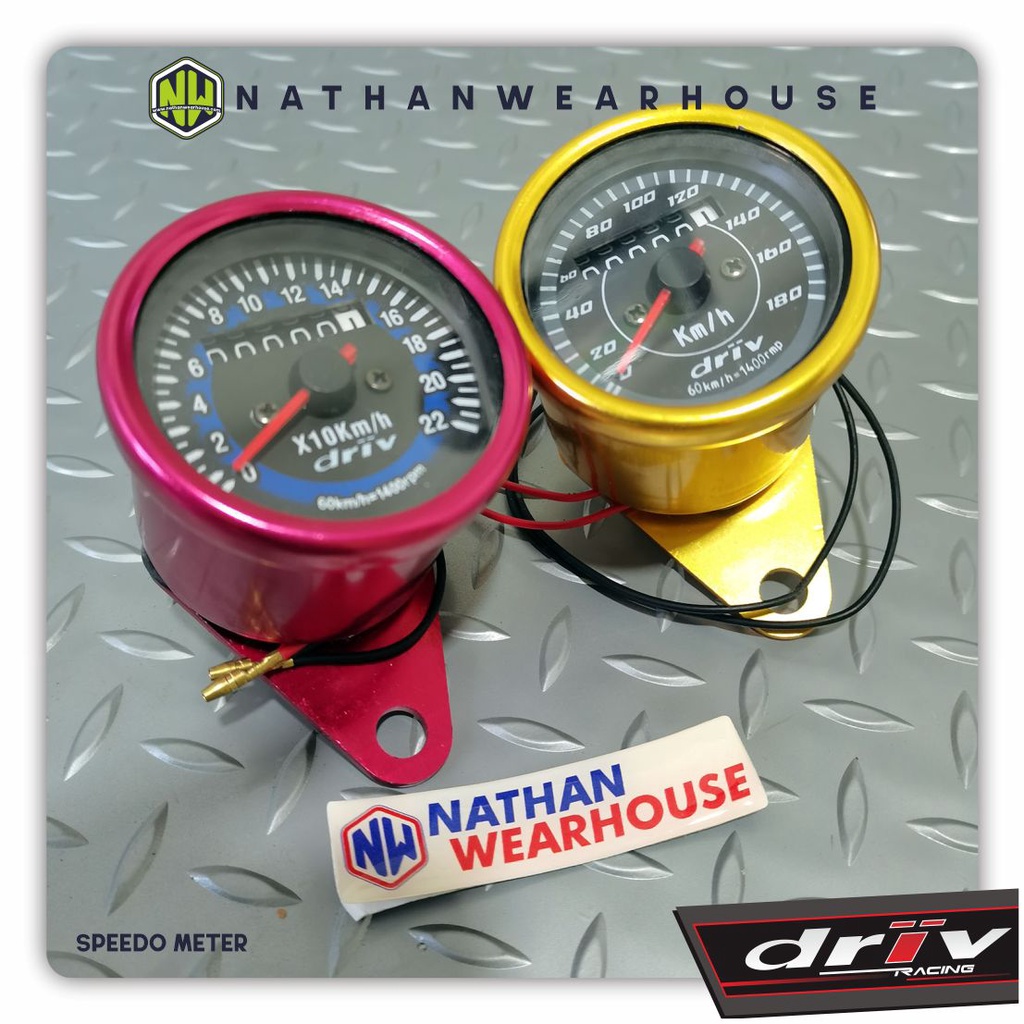 Speedo Meter Speedometer Bulat Motor Mobil Led bahan CNC Driv