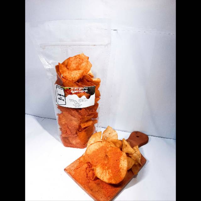 

Keripik singkong rasa ayam geprek