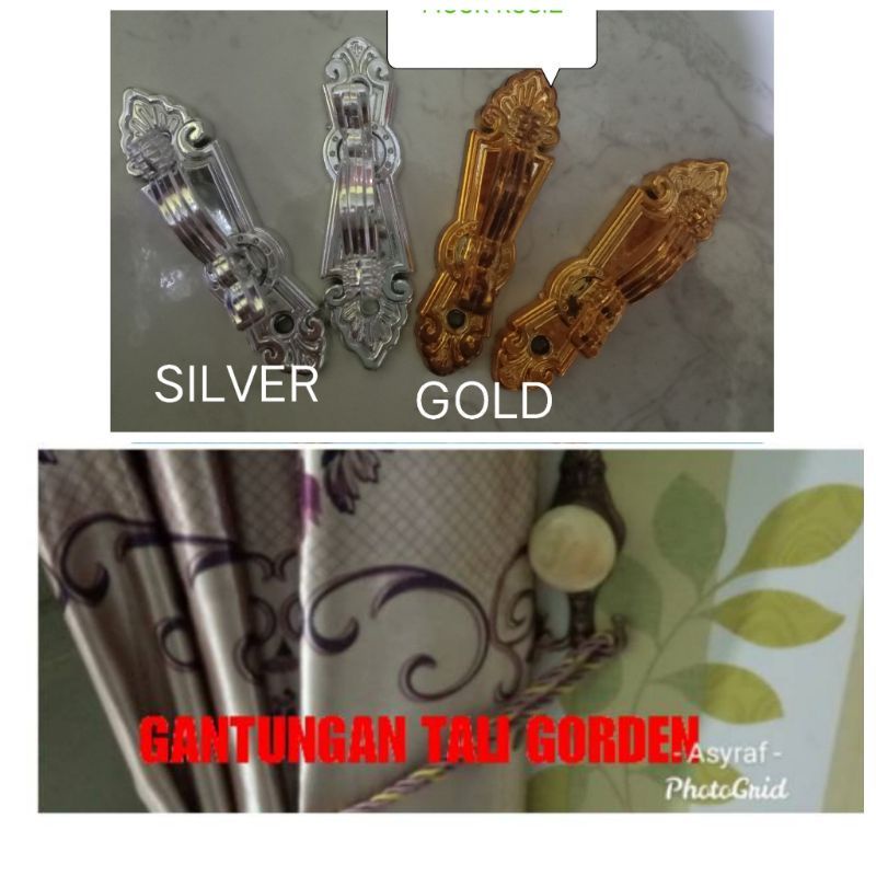 HOOK GORDEN/GANTUNGAN GORDEN MINIMALIS KECIL/GANTUNGAN TALI GORDEN