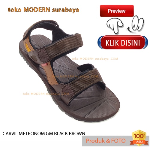CARVIL METRONOM GM BLACK BROWN sandal pria sandal gunung outdoor