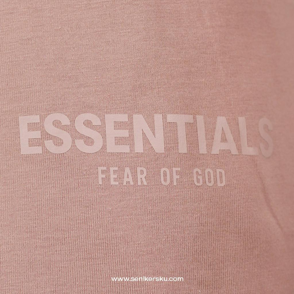 Essentials FOG 3M Boxy Logo Blush Tee SS19