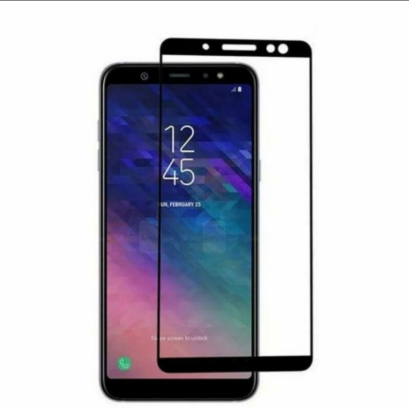 Samsung A6 2018 A6 Plus tempered glass anti gores kaca full lcd