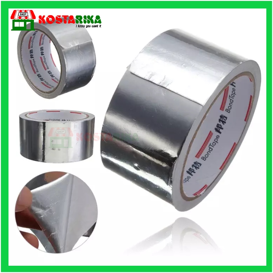 Tambal Panci Lakban Alumunium Foil Tape Lakban Warna Silver