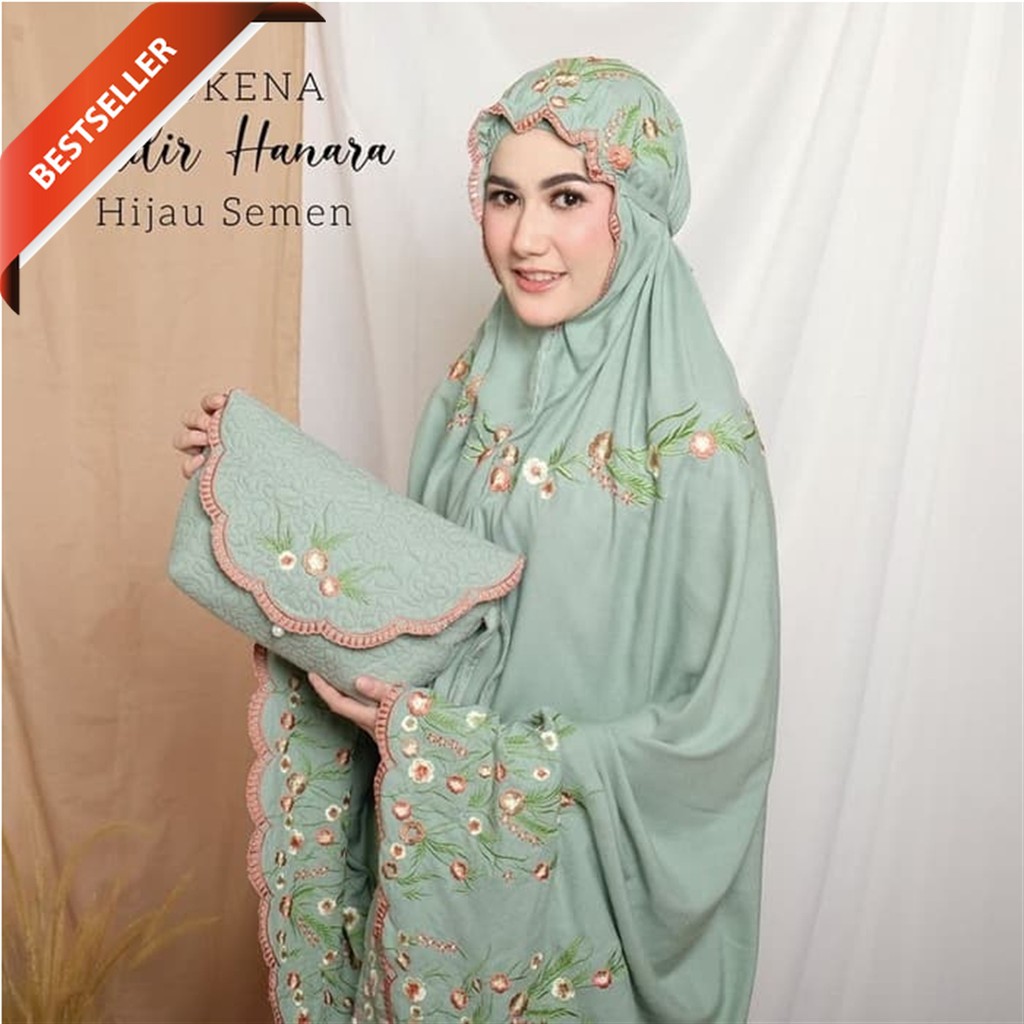  Mukena  Dewasa Adem Bahan Rayon Janger Motif Elegan Bordir 