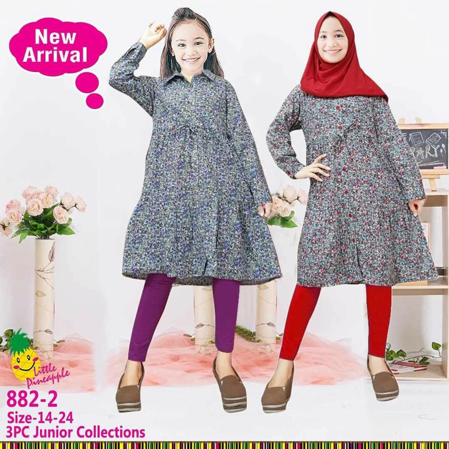 Setelan Anak Perempuan Andini Baju Muslim Anak Kualitas  Import Murah KAI