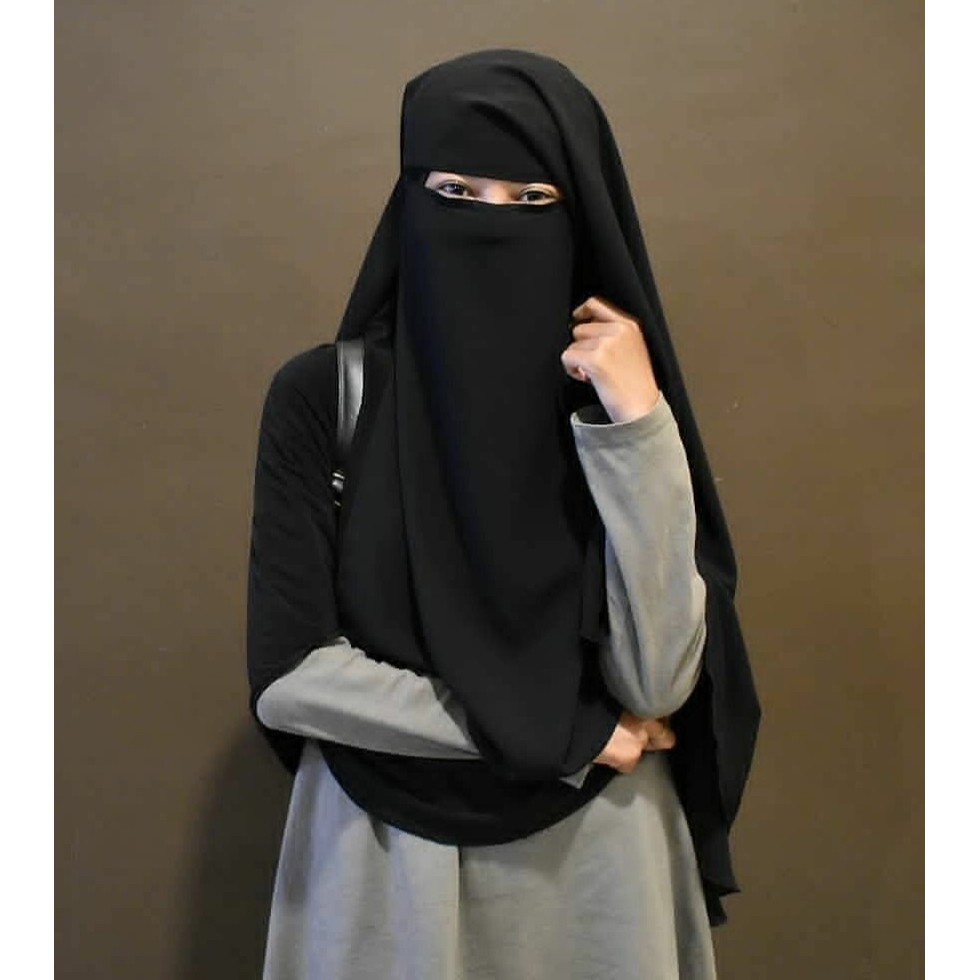 Cadar Yaman Niqab Yaman 2 Layer Bisa COD Shopee Indonesia