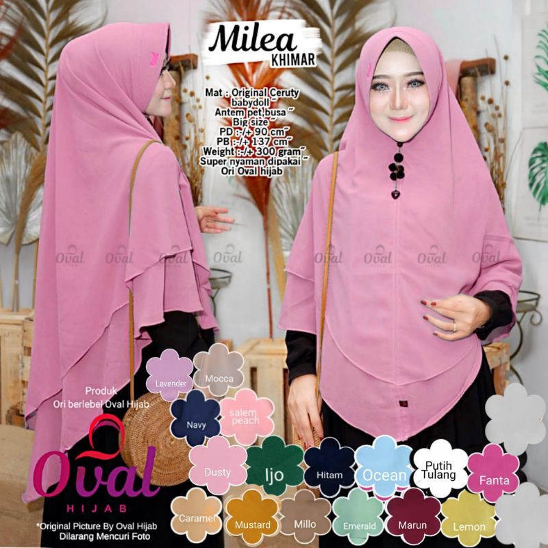 Milea jumbo khimar ORI oval