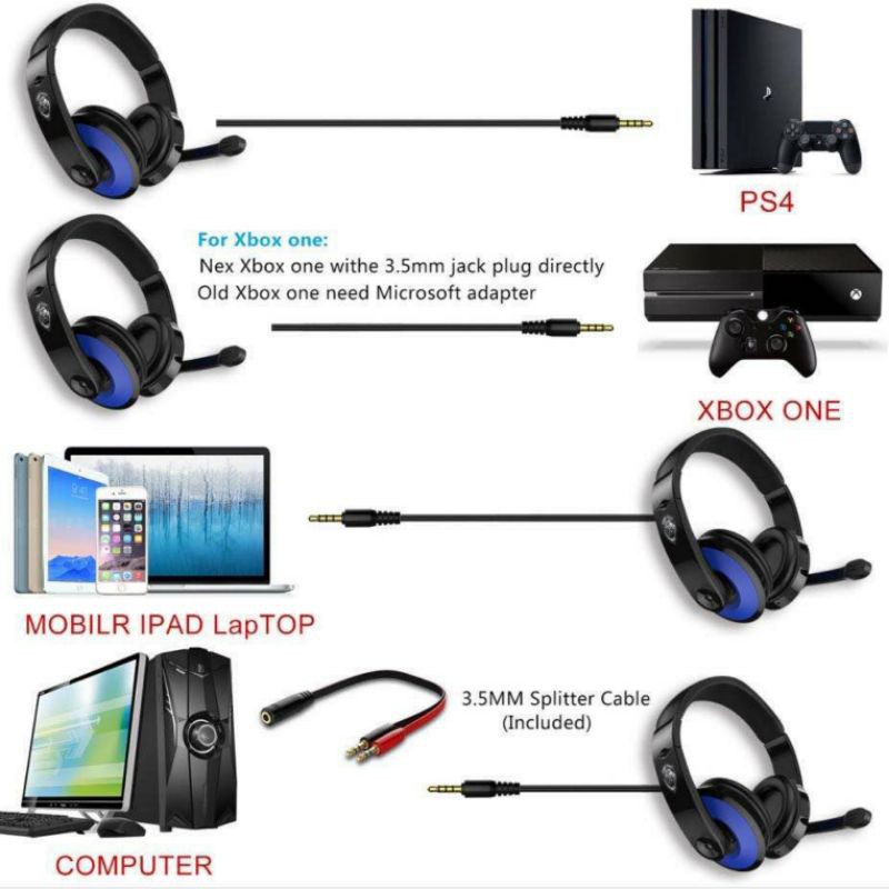 Game Headphones Tipe J07 / Headphone Gaming 3.5 MM No Delay / Headset Headphone Gaming