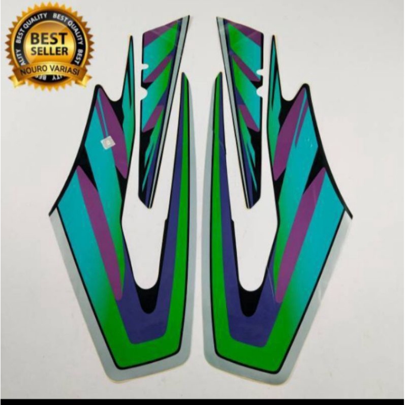 Striping stiker Lis RX king tahun 1997-1998 Hijau