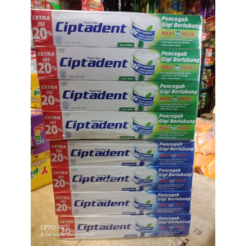 Ciptadent Pasta Gigi 90gr (75+15) dan 190gr