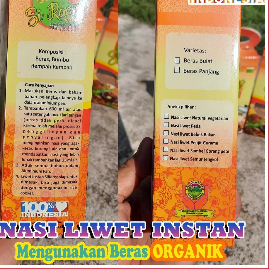 

Terbatas NASI LIWET INSTAN BERAS ORGANIK / Nasi Liwet Instan Khas Ciamis / Nasi Liwet Instan Si Raoss | 1.1 F⚡ash sale | COD | LAUNCHING