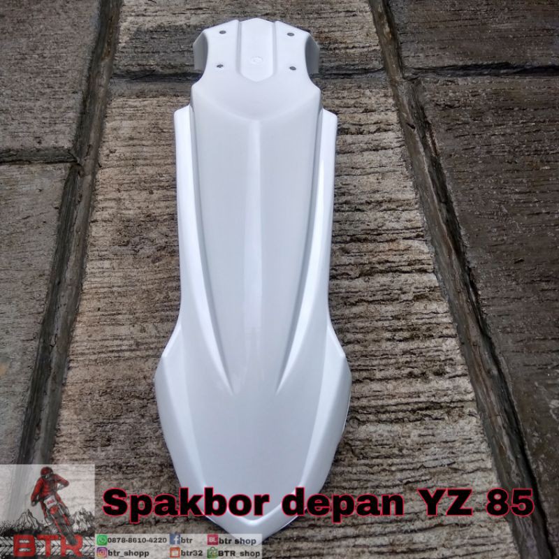 SPAKBOR DEPAN YZ 85 NEW - SLEBOR DEPAN YZ 85 2018 -PUTIH