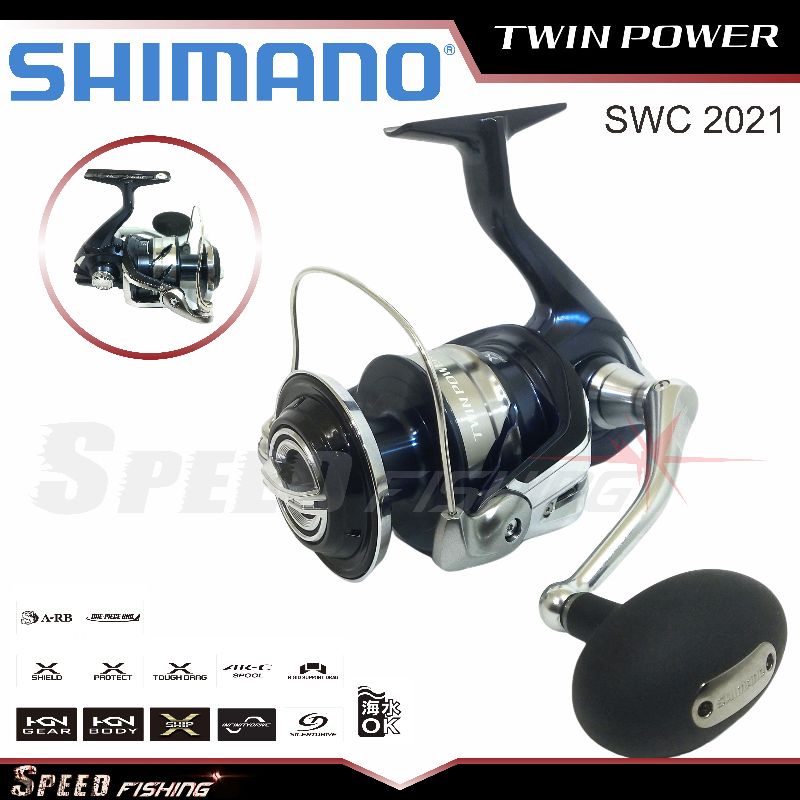 Reel Twin Power SW 2021 SW C 4000 6000 8000 10000 14000 HG XG PG C Shimano Twinpower TP SWC
