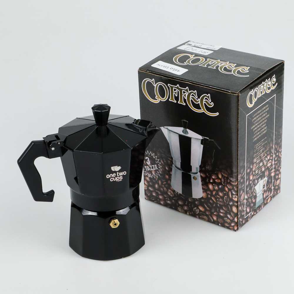 TD-AI005 One Two Cups Espresso Coffee Maker Moka Pot Teko Stovetop Filter MX001