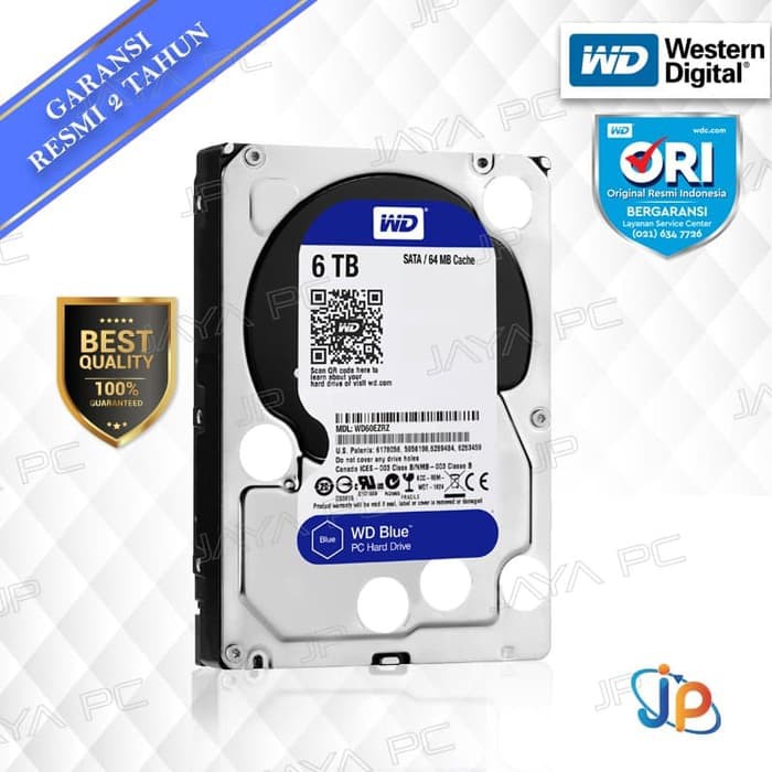 WD Blue PC 6TB 3.5" HDD/ HD/ Hardisk/ Harddisk Internal