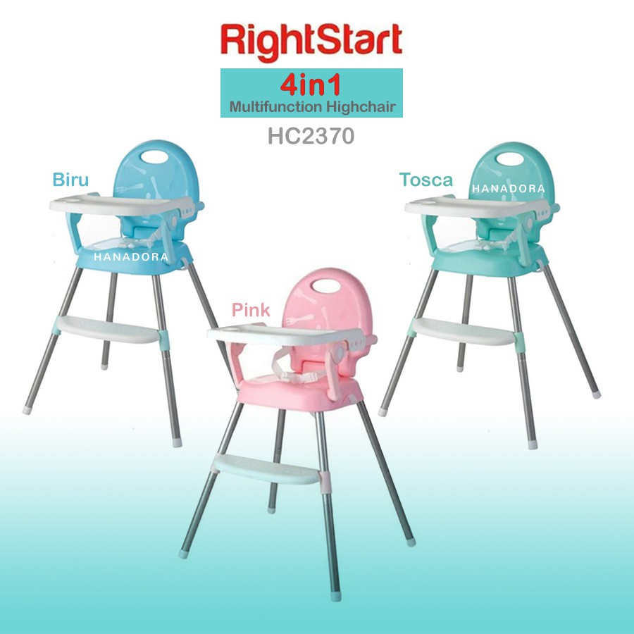 Right Start 4in1 Highchair HC2370 - Kursi Makan Bayi