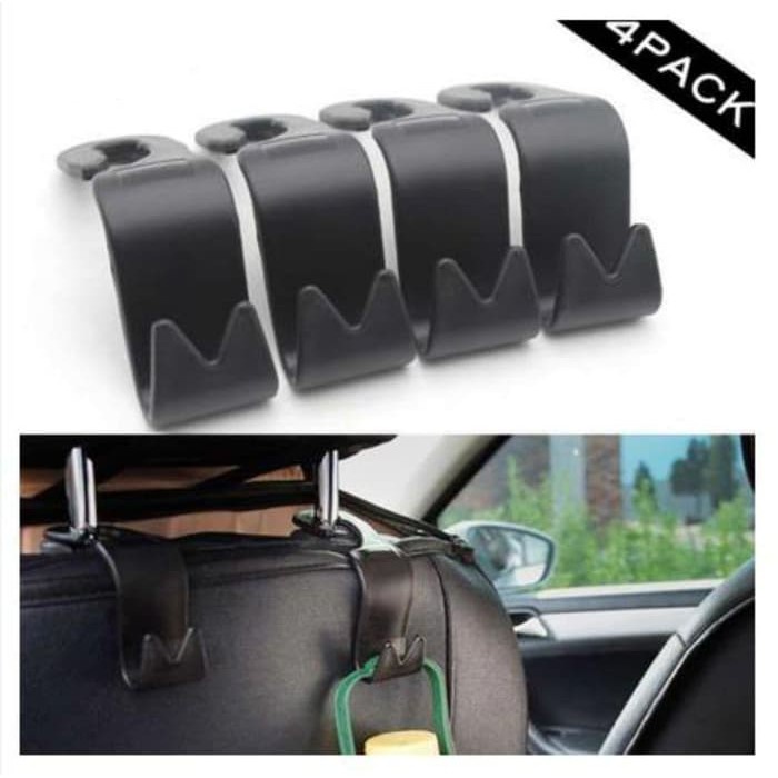 LJ Car Headrest Hook Hanger Holder Gantungan Barang Mobil Multifungsi