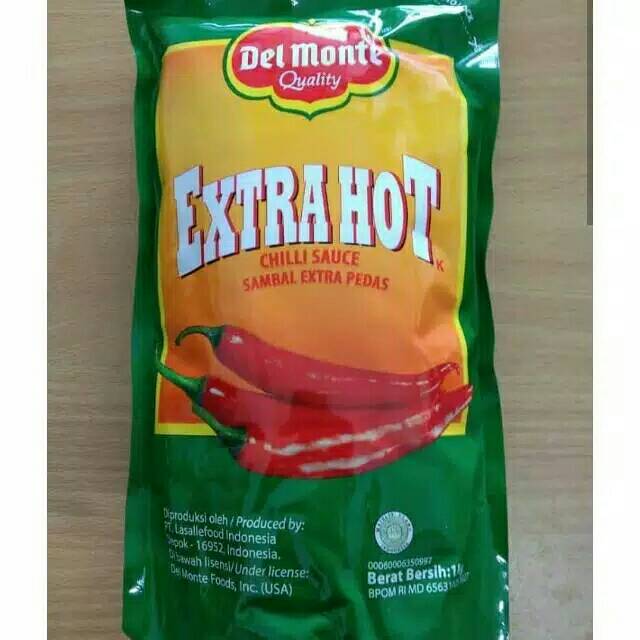 

Delmonte extra hot dan tomat 1kg
