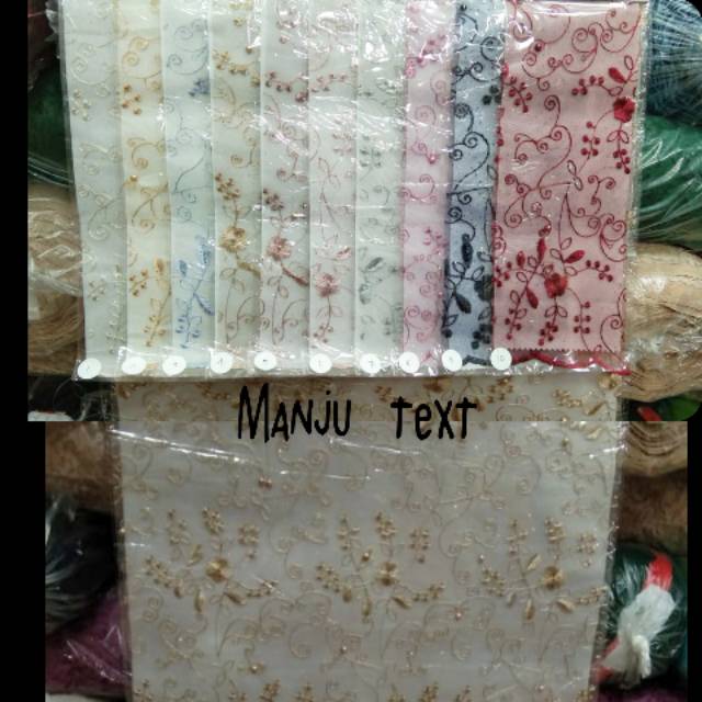 GROSIRAN !! Kain Tile Mutiara / bahan tulle mutiara / Banyak pilihan warna dan motif / TERMURAH