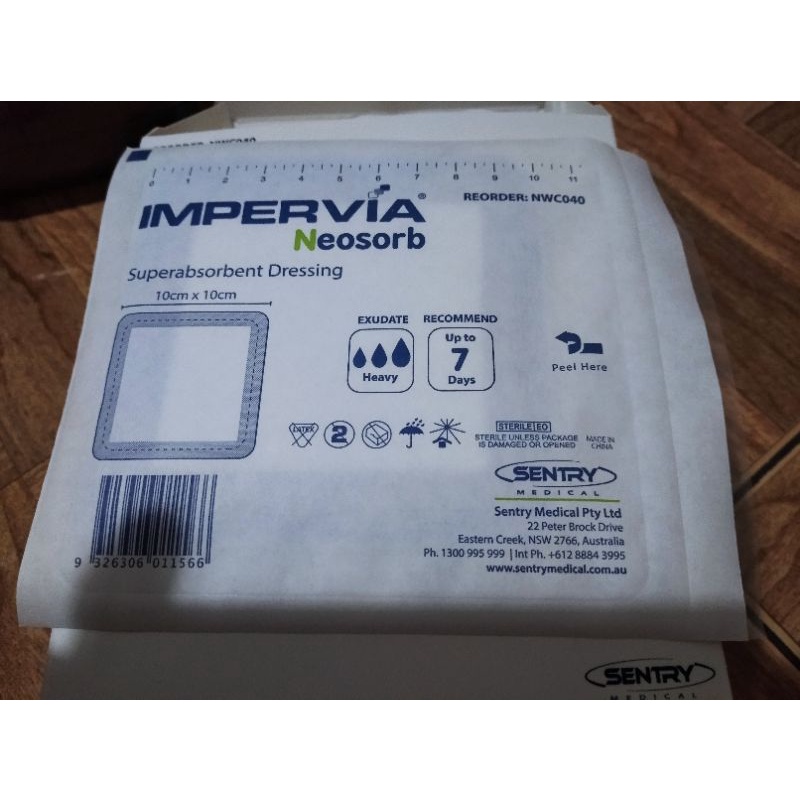 IMPERVIA NEOSORB 10cm x 10cm mirip melolin