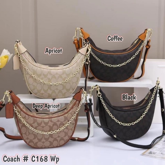Tas Coach Half Moon Crossbody & Shoulder Bag C168 WP Semi Premium (Kode: COA849)