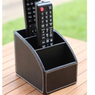 Tempat Handphone Kulit / Kotak Penyimpanan Remot Destkop Holder organizer / Phone Holder Leather