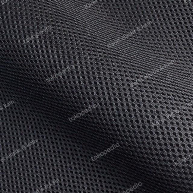 Jala Mesh Double/Kain Jala Double Mesh/Jala Mesh Sandwich Hitam 063