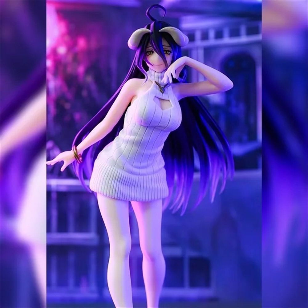 Mainan Action Figure Model Anime Overlord Albedo Bahan PVC Ukuran 22CM Untuk Anak