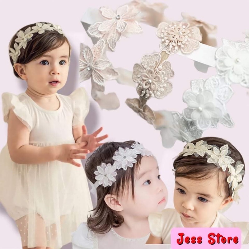 [Murah Bayar Di Tempat] Bandana Bayi Import / Headband Baby / Bandana Elastis