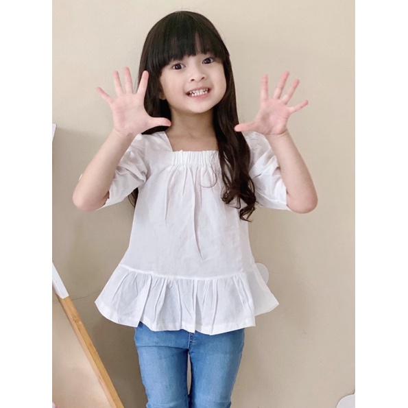 Blouse sabrina laura 2-5 thn / atasan anak