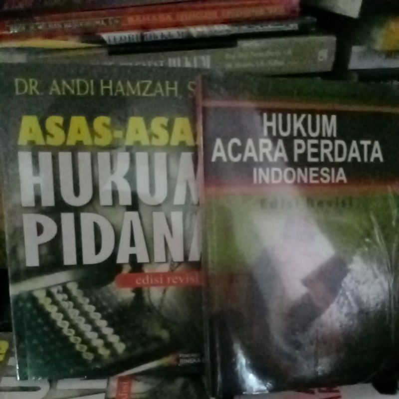 asas asas hukum pidana Andi Hamzah dan hukum acara pidana