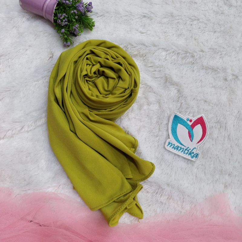 PASHMINA KUPING JERSEY NUNA HIJAB INSTAN PASHMINA VIRAL-Lemon