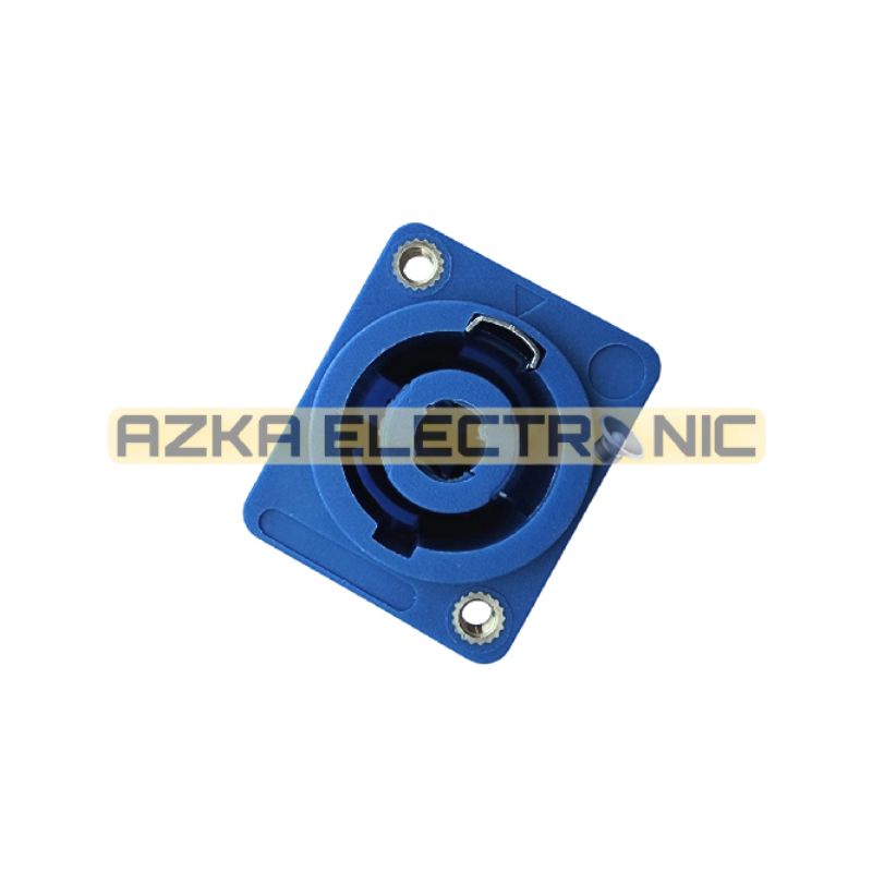 Socket Soket Spikon Speakon 4 Pin Biru