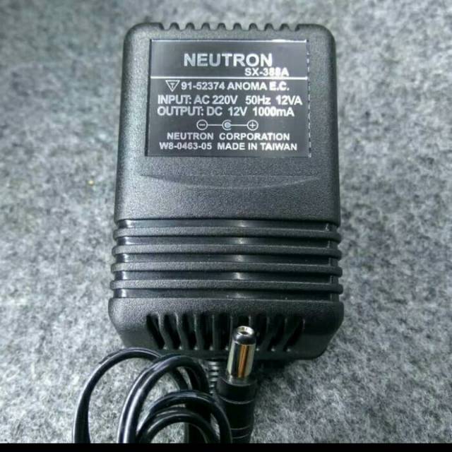 ac dc adaptor dc 12v 1a input ac 220voll