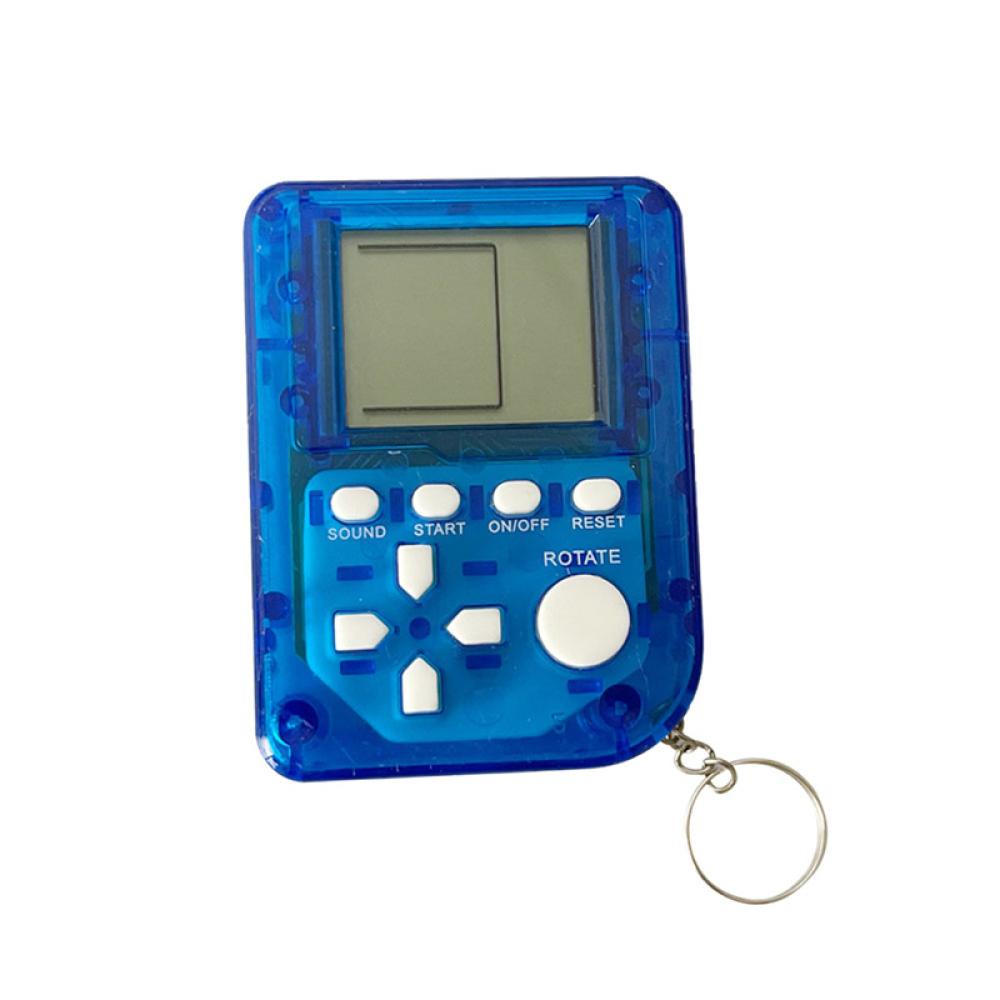 Timekey E3Q1 Konsol Game Tetris Mini Handheld Built-in 26 Games Warna Acak Dengan Gantungan Kunci
