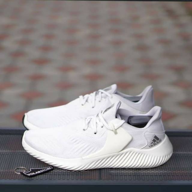 ORIGINAL Adidas Alpha Full All Triple White Putih Lari Running Sepatu Pria BNWB