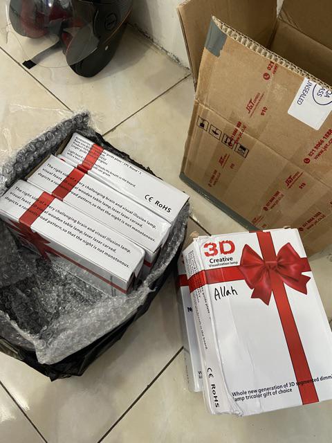 3 WARNA Lampu 3D LED Kaca Transparan Hiasan Pajangan 3 WARNA Lampu 3D LED Kaca Transparan Hiasan Pajangan