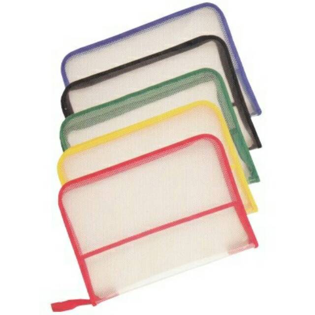 Map Zipper Plastik Resleting Folio