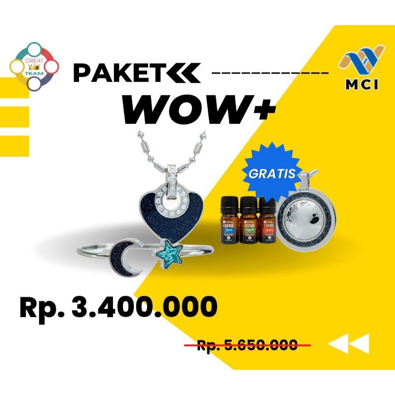 PAKET WOW+ MCI - PAKET MEMBER MCI SEUMUR HIDUP - JALANI BISNIS MCI