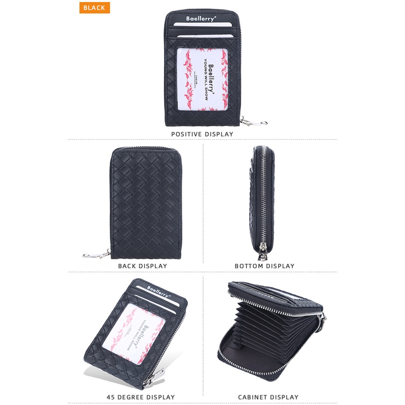 Baellerry Dompet Kartu Wallet Card Holder Bahan Kulit Premium BLY058