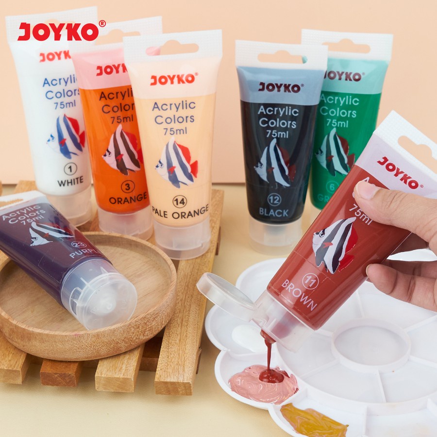 Acrylic Color Cat Akrilik Joyko TiTi Tube ACC-75ML 75 ml