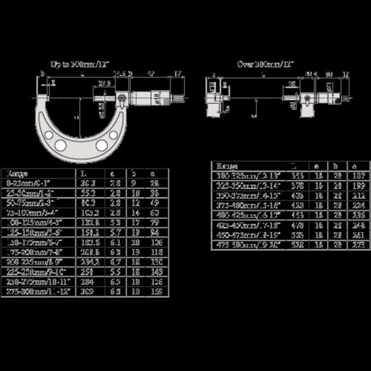 micrometer / outside micrometer mitutoyo 0-25mm ORIGINAL