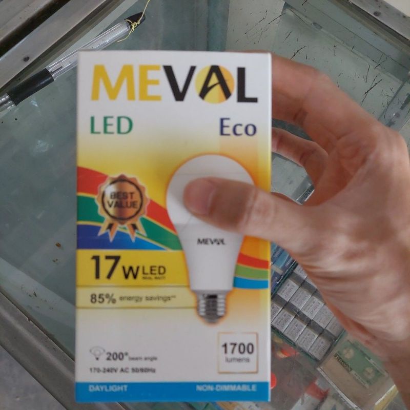 meval 17 Watt Lampu LED Bulat E27