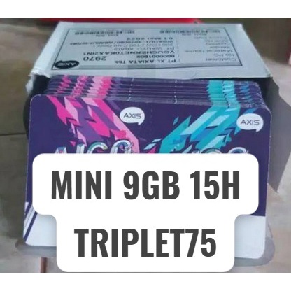 VOUCHER AXIS MINI 9GB 15H