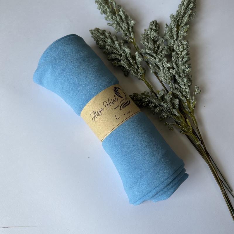 KHIMAR SYARI SEGI EMPAT INSTAN JUMBO BOLAK BALIK-Blue sky