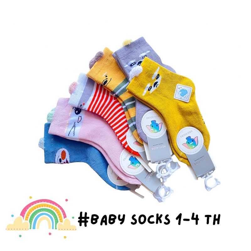 Kaos Kaki Anak Bayi Laki Laki Cowok Perempuan Cewek Semata Kaki Korea Lucu / Kaus Kaki Anak Semata Kaki Angkle Socks Anak Bayi Laki Laki Perempuan Aksesoris Sepatu Anak