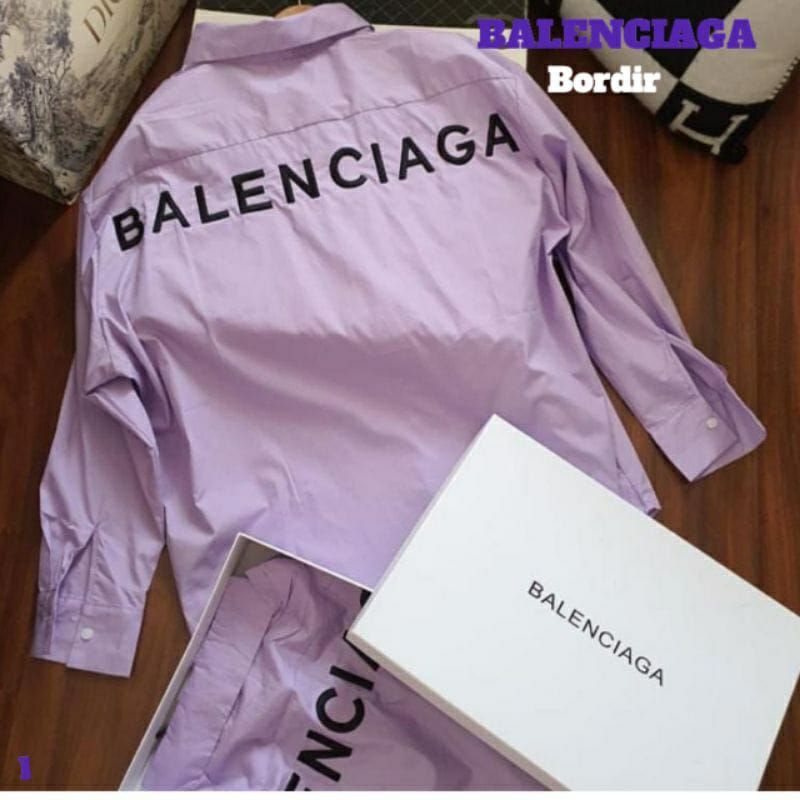 KEMEJA BALENCIAGA PREMIUM - ATASAN IMPORT - KEMEJA - BALENCIAGA - KEMEJA IMPORT - ATASAN WANITA