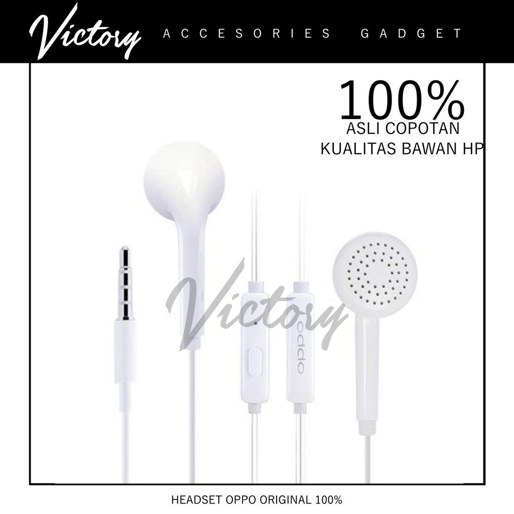 VICTORY2020 HEADSET OPPO ORIGINAL 100% ASLI COPOTAN MH133