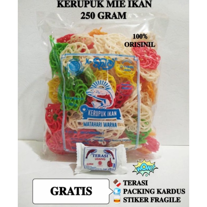 

Kerupuk Mie Ikan 250gram GRATIS terasi